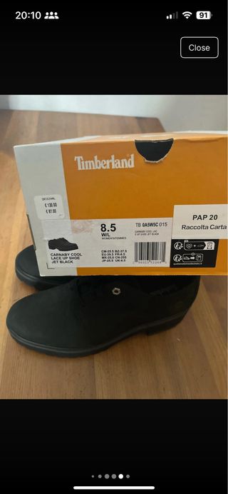 Zapatos Timberland negros mujer