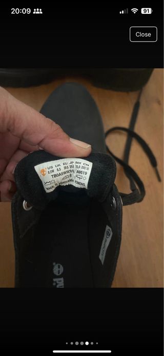 Zapatos Timberland negros mujer