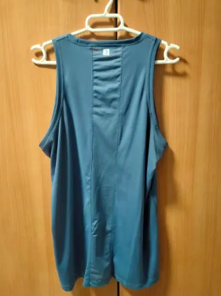 Camiseta deportiva Domyos azul mujer