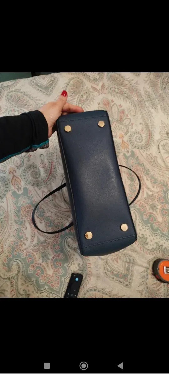 Bolso Michael Kors Azul Marino y Dorado