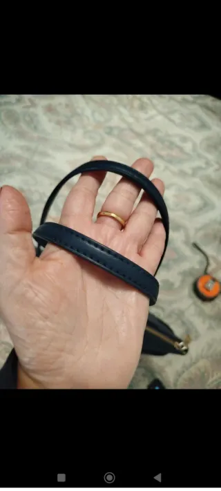 Bolso Michael Kors Azul Marino y Dorado