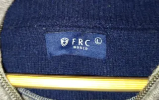 Jersey Hombre Lana Media Cremallera Gris