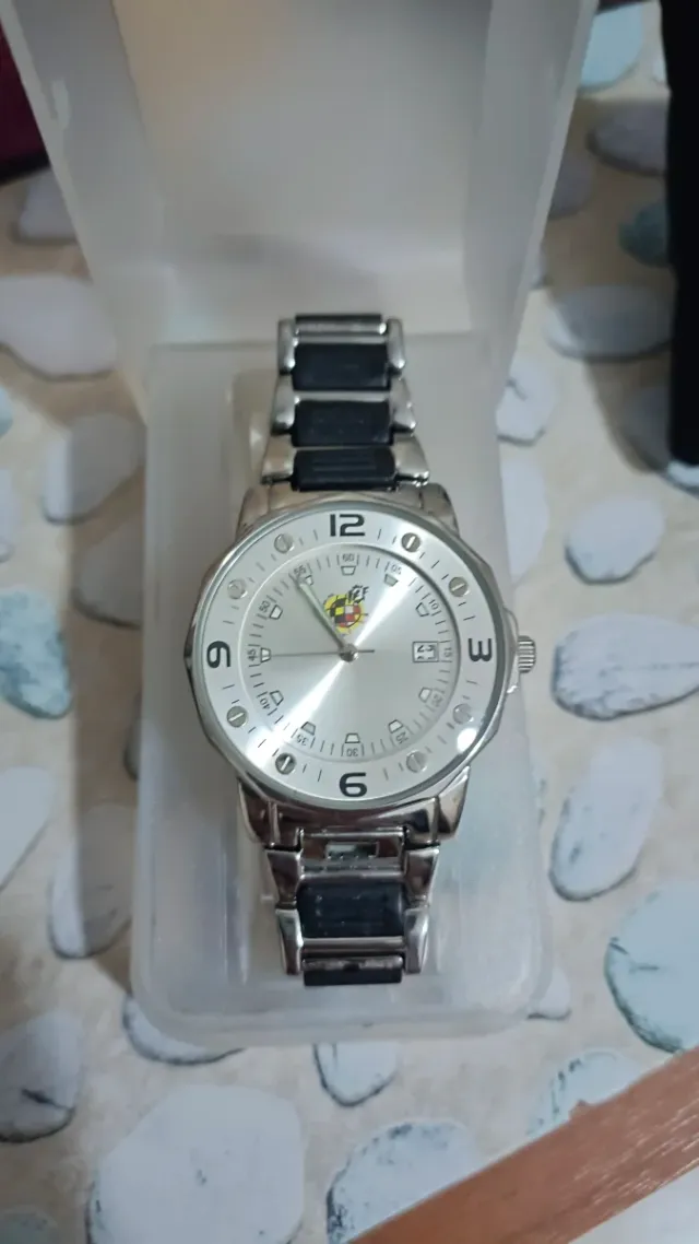 Reloj Selección Española Fútbol Plata Negro