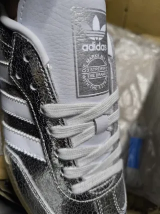 Zapatillas Adidas Samba Plata/Blanco