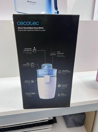 Exprimidor Cecotec Zitrus TowerAdjust Easy White