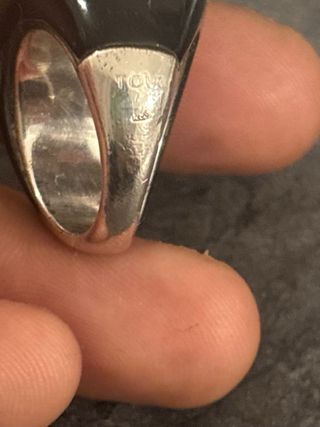 Anillo Tous Oso Plata 925 y Ónix