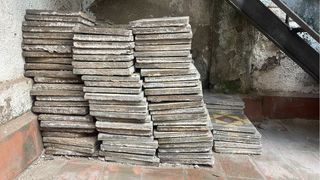 Baldosas hidráulicas antiguas con diseño