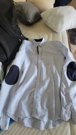 Camisa Zara Rayas Azul Talla S  8€ cada una