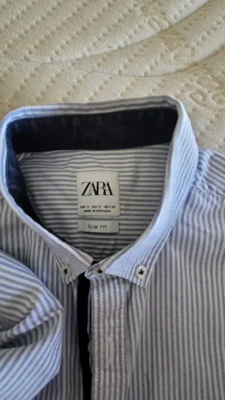 Camisa Zara Rayas Azul Talla S  8€ cada una