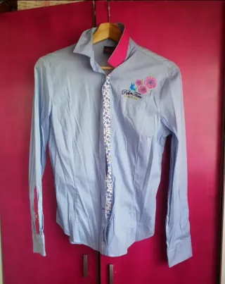 Camisa Piel de Toro azul y rosa.