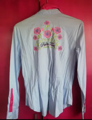 Camisa Piel de Toro azul y rosa.