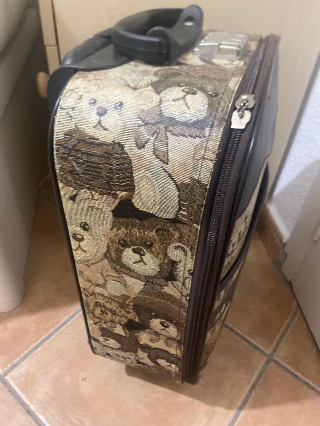 Maleta de cabina con estampado de ositos