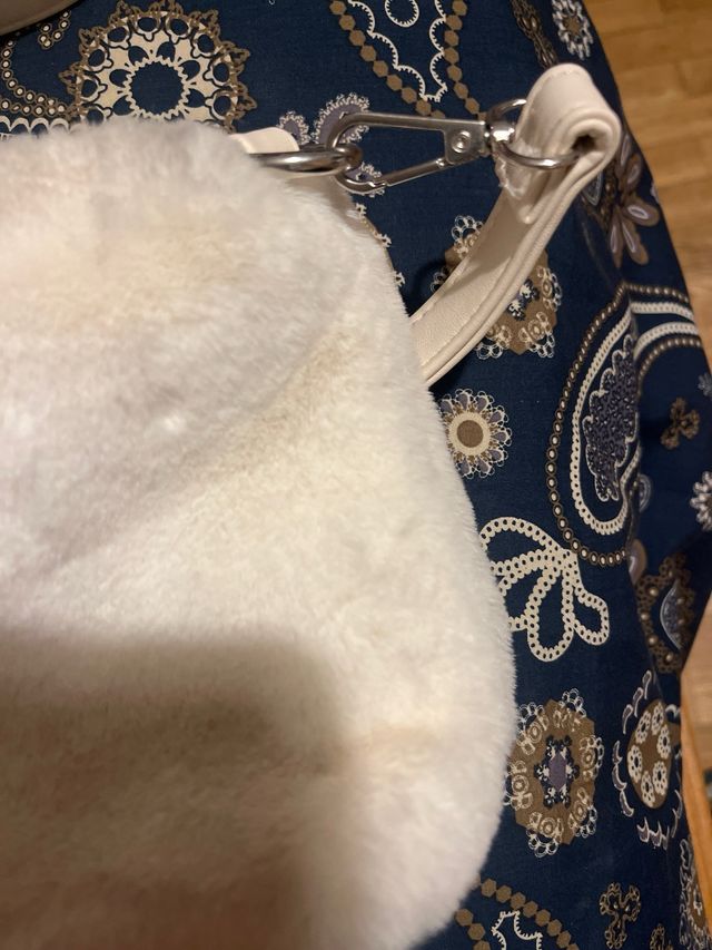 Bolso blanco de pelo  Bosanova