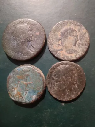 Lote 4 Monedas Romanas Antiguas