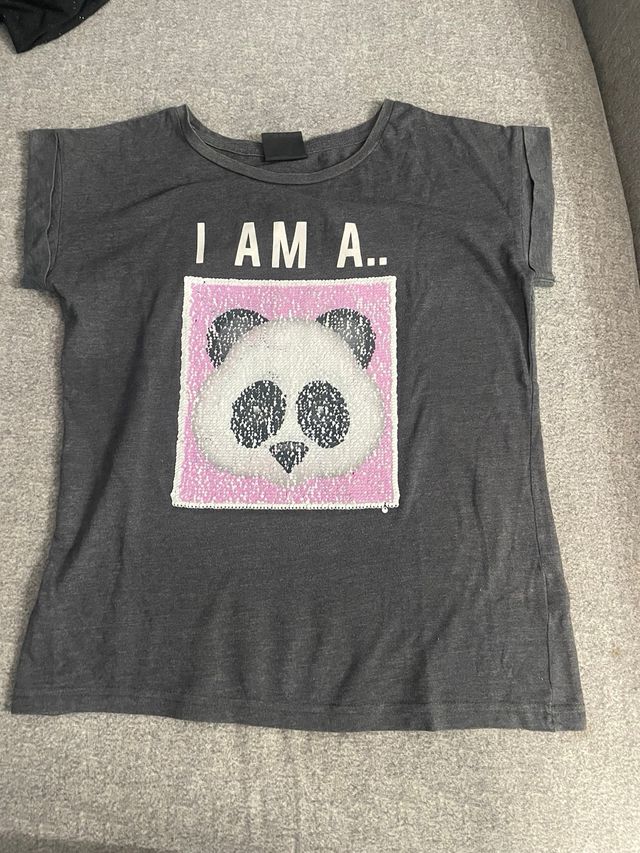 Camiseta Unicornio Lentejuelas Reversibles