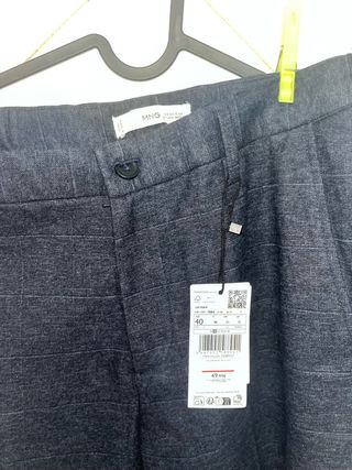 Pantalón Franela Slim Fit Azul Marino Talla 40