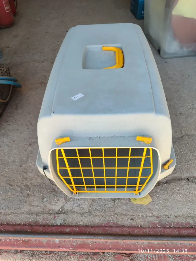 Transportín mascotas Marchioro gris y amarillo
