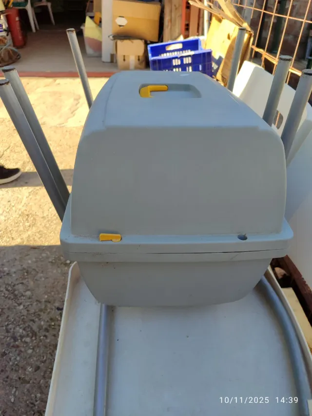 Transportín mascotas Marchioro gris y amarillo