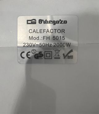 Calefactor Orbegozo