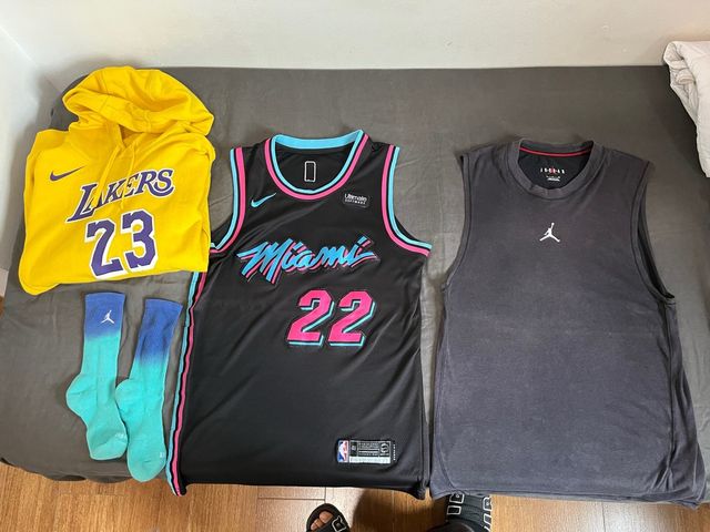 Lote Ropa Baloncesto Lakers, Miami, Jordan