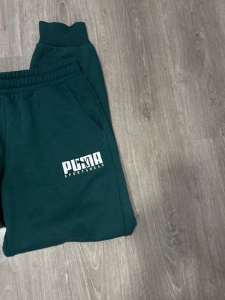 Pantalón chándal Puma verde bosque