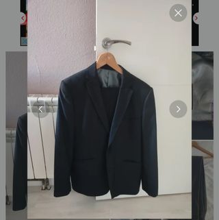 Traje de hombre negro como nuevo