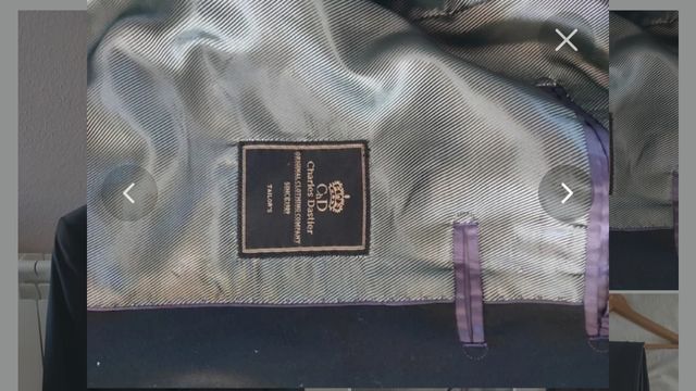 Traje de hombre negro como nuevo