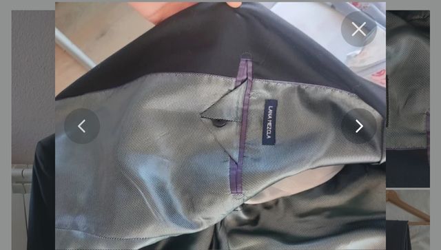 Traje de hombre negro como nuevo