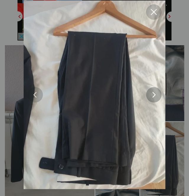 Traje de hombre negro como nuevo