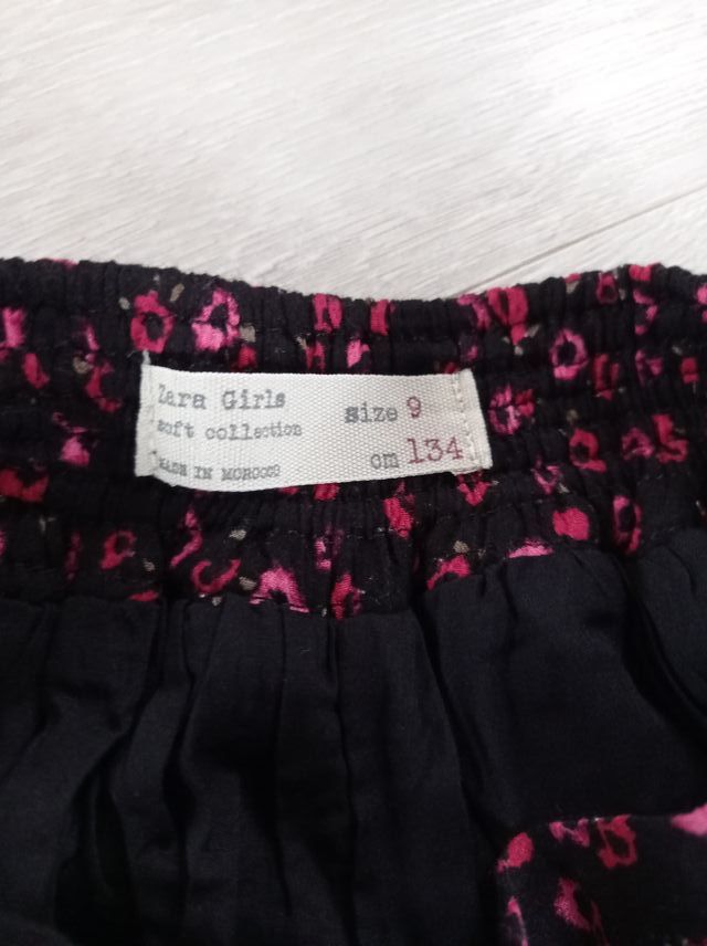 Zara Pantalón Corto Volante T.9 Años Nuevo