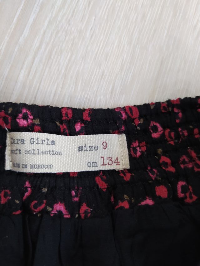 Zara Pantalón Corto Volante T.9 Años Nuevo