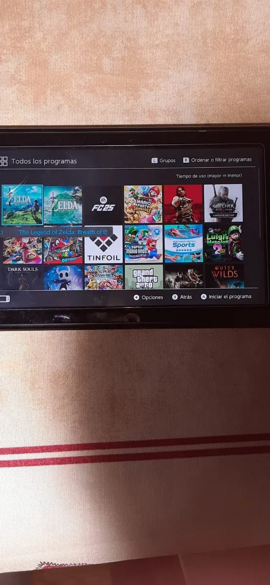 Nintendo Switch con juegos y accesorios