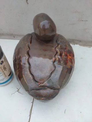 Pato terracota vintage años 40/50 Manises