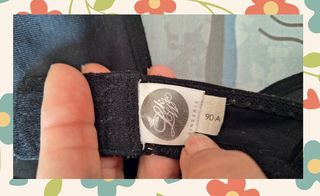 Sujetador negro talla 90A Algodón