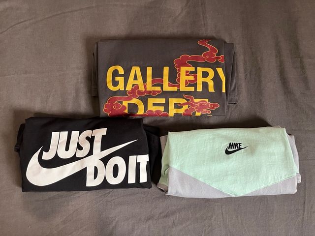 Lote 3 Camisetas: Gallery Dept y Nike