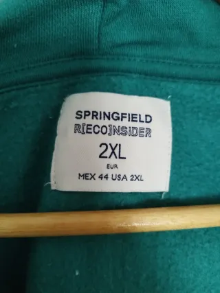 Sudadera Springfield con capucha y cremallera XXL