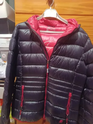 Chaqueta Joluvi azul y rosa