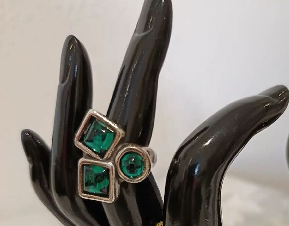 Sortija Zamak Turmalinas Verdes