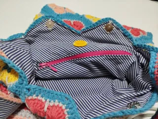 Bolso Granny Crochet Hecho a Mano