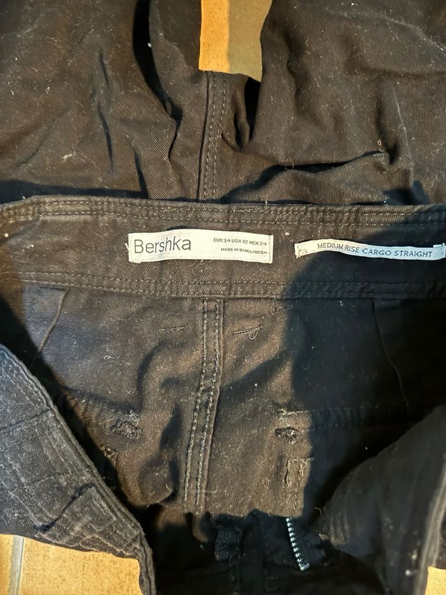 Pantalones Cargo Negros