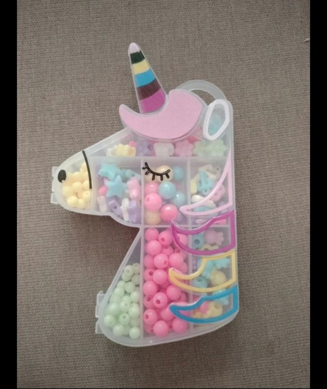 Kit Abalorios Unicornio Manualidades Niños