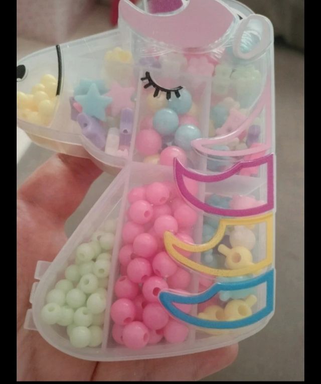 Kit Abalorios Unicornio Manualidades Niños