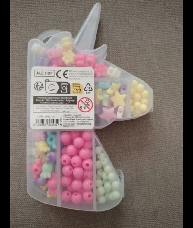 Kit Abalorios Unicornio Manualidades Niños