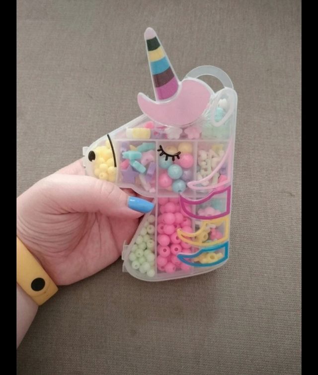Kit Abalorios Unicornio Manualidades Niños