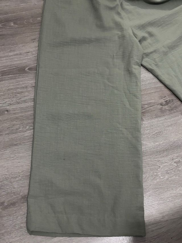 Pantalón de lino verde