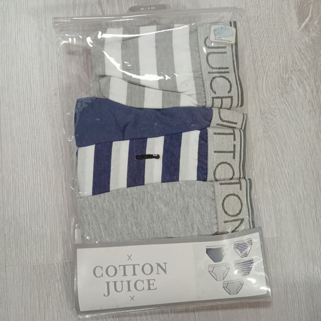Pack 5 slips niño Cotton Juice T 8/10