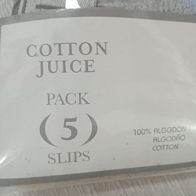 Pack 5 slips niño Cotton Juice T 8/10