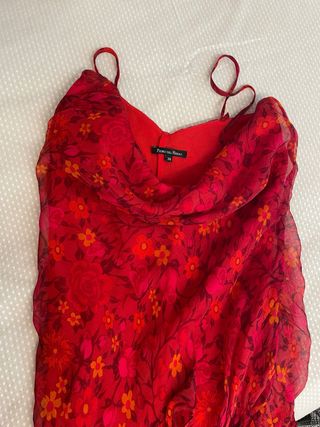 Vestido Pedro del Hierro rojo floral
