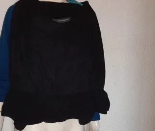 Falda Desigual Negra Talla 40