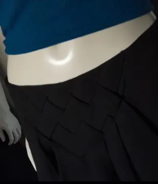 Falda Desigual Negra Talla 40